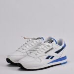REEBOK CLASSIC LEATHER WHITE/BLUE/BLACK – Image 3