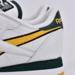 REEBOK CLASSIC LEATHER WHITE/GOLD/GREEN – Image 10