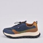 TOMMY HILFIGER LOW CUT LACE UP Y264/BLUE/COGNAC – Image 3