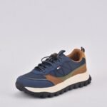 TOMMY HILFIGER LOW CUT LACE UP Y264/BLUE/COGNAC – Image 4