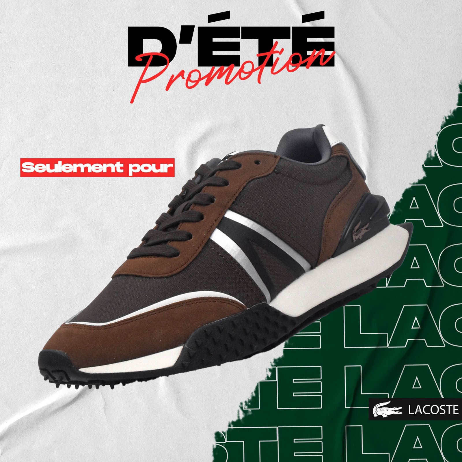 1000268466.jpg LACOSTE DK BRW/OFF WHT – Image 1