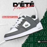 LACOSTE COURT CAGE WHT/KHK