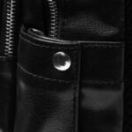 Sac à dos en cuir noir – Image 7